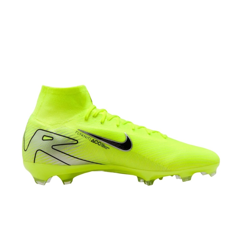 Nike ZM Superfly 10 Pro FG Volt Black Soccer Cleats HF9433-700 Mens 12 NEW